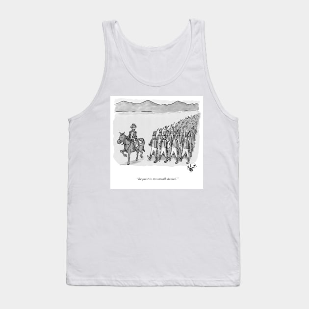 Classic Military Moonwalk Cartoon Tank Top by abbottcartoons